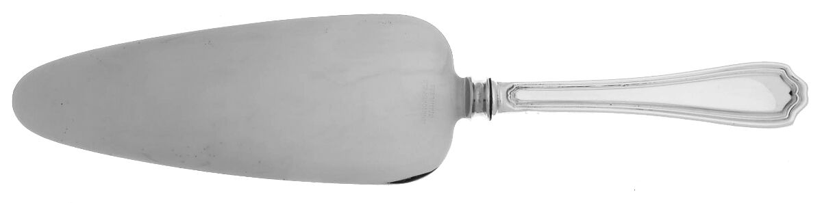 Hepplewhite-Plain (Sterling, 1907, No Monos) Pie Server with Stainless Blade by Reed & Barton-1