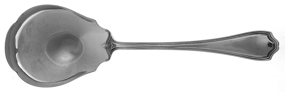 Hepplewhite-Plain (Sterling, 1907, No Monos) Preserve Spoon by Reed & Barton-1