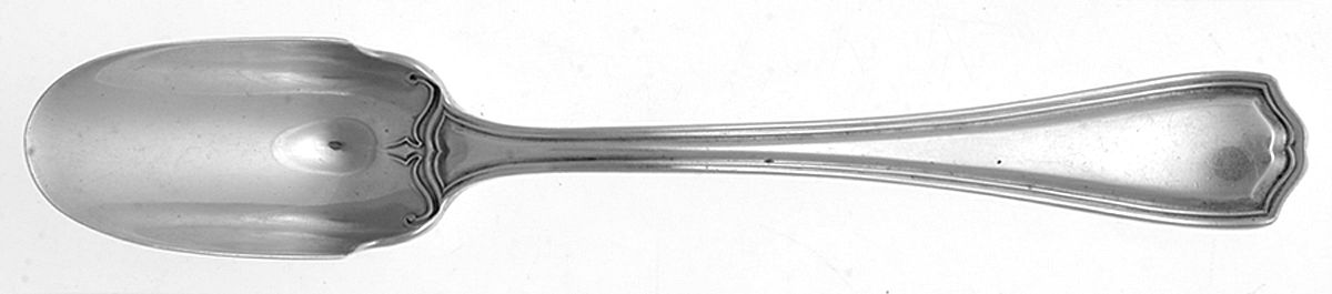 Hepplewhite-Plain (Sterling, 1907, No Monos) Solid Cheese Scoop by Reed & Barton-1