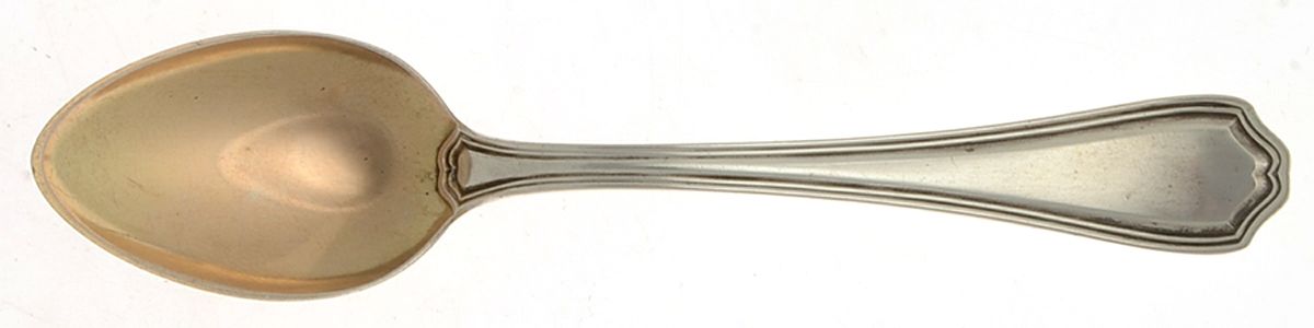 Hepplewhite-Plain (Sterling, 1907, No Monos) Demitasse Spoon by Reed & Barton-1