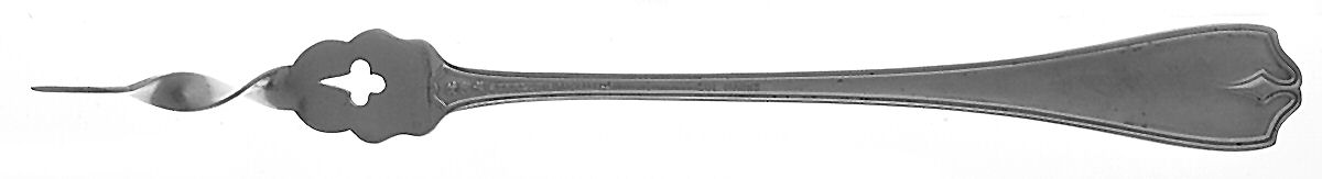 Hepplewhite-Plain (Sterling, 1907, No Monos) 1 Twisted Tine Butter Pick by Reed & Barton-1