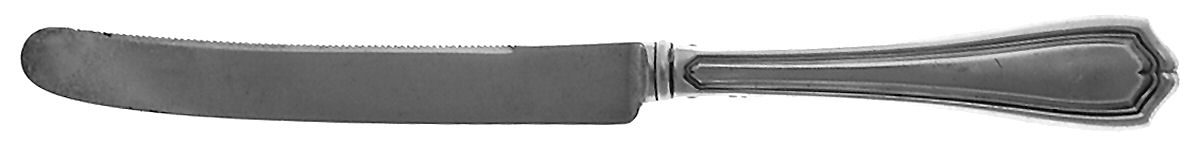Hepplewhite-Plain (Sterling, 1907, No Monos) Orange Knife with Silverplate Blade by Reed & Barton-1
