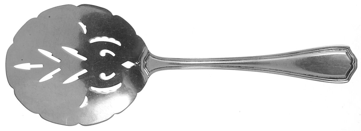Hepplewhite-Plain (Sterling, 1907, No Monos) Solid Pierced Egg Server by Reed & Barton-1