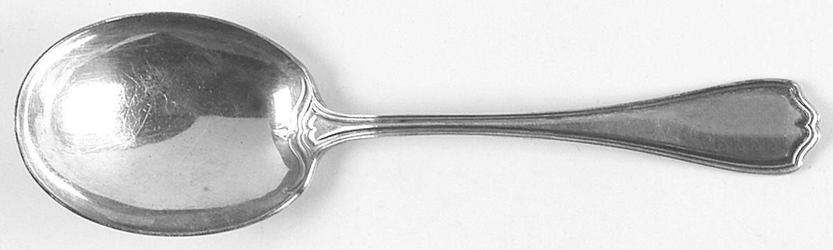Hepplewhite-Plain (Sterling, 1907, No Monos) Solid Salad Serving Spoon by Reed & Barton-1