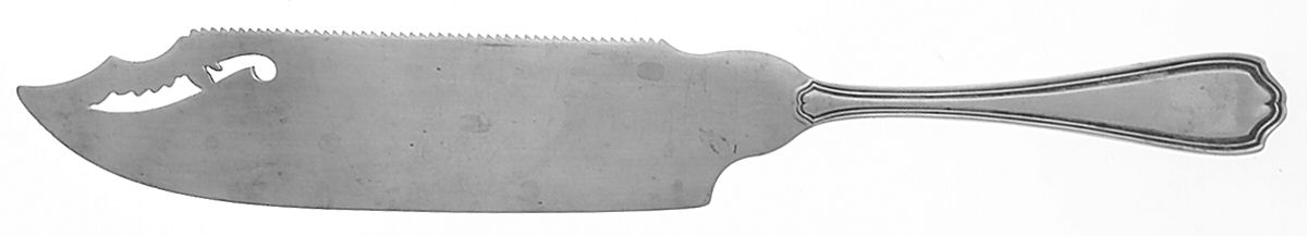 Hepplewhite-Plain (Sterling, 1907, No Monos) Cake Saw Solid Piece by Reed & Barton-1