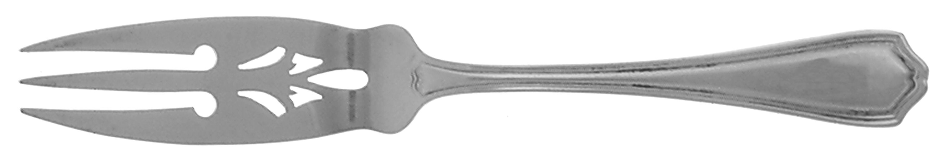 Hepplewhite-Plain (Sterling, 1907, No Monos) Lemon Fork by Reed & Barton-1