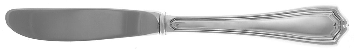 Hepplewhite-Plain (Sterling, 1907, No Monos) Modern Hollow Butter Spreader (Stainless) by Reed & Barton-1