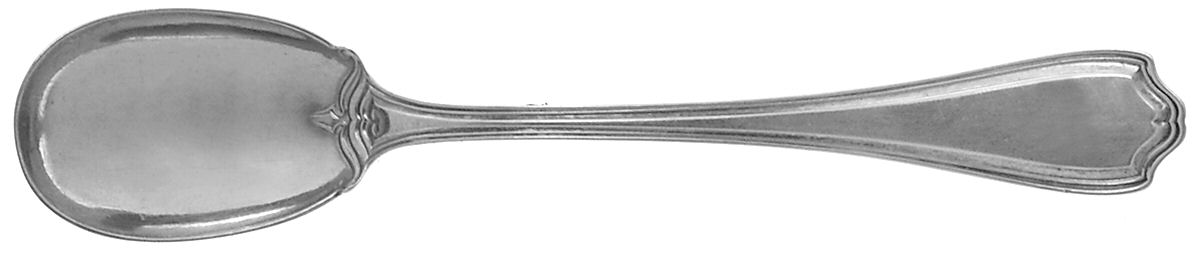 Hepplewhite-Plain (Sterling, 1907, No Monos) Egg Spoon by Reed & Barton-1