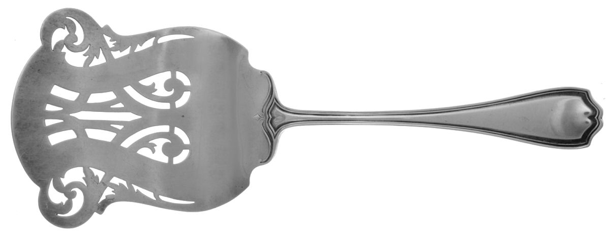 Hepplewhite-Plain (Sterling, 1907, No Monos) Solid Asparagus Server by Reed & Barton-1