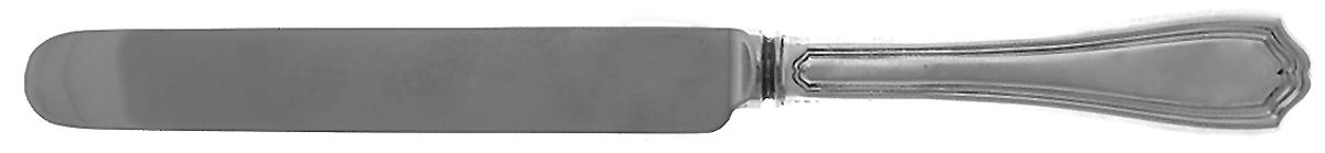 Hepplewhite-Plain (Sterling, 1907, No Monos) Blunt Hollow Knife with Bolster by Reed & Barton-1