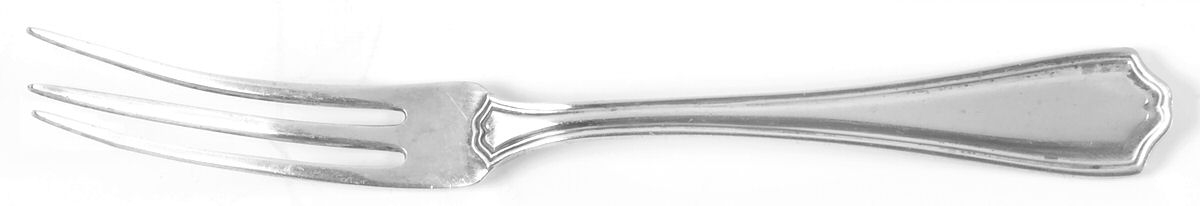 Hepplewhite-Plain (Sterling, 1907, No Monos) Individual Berry Fork by Reed & Barton-1