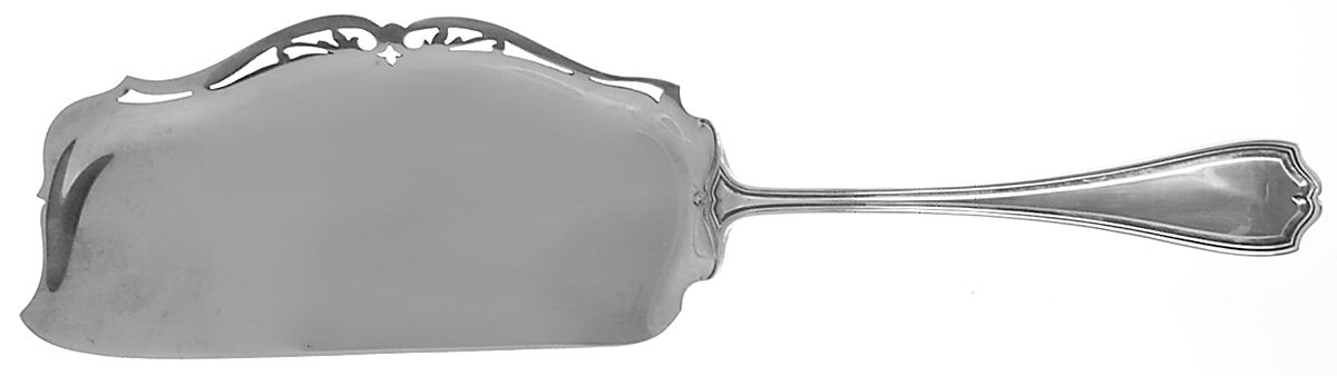 Hepplewhite-Plain (Sterling, 1907, No Monos) Large Flat Handle Crumb Knife/Crumber by Reed & Barton-1