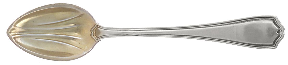 Hepplewhite-Plain (Sterling, 1907, No Monos) Fruit/Orange Spoon by Reed & Barton-1