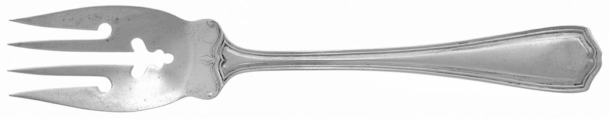 Hepplewhite-Plain (Sterling, 1907, No Monos) Individual Salad Fork by Reed & Barton-1