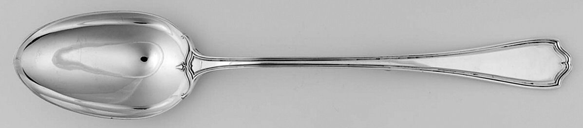 Hepplewhite-Plain (Sterling, 1907, No Monos) Gravy/Dressing Spoon with Button by Reed & Barton-1