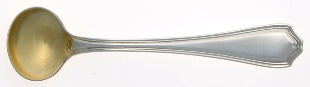 Hepplewhite-Plain (Sterling, 1907, No Monos) Master Salt Spoon by Reed & Barton-1