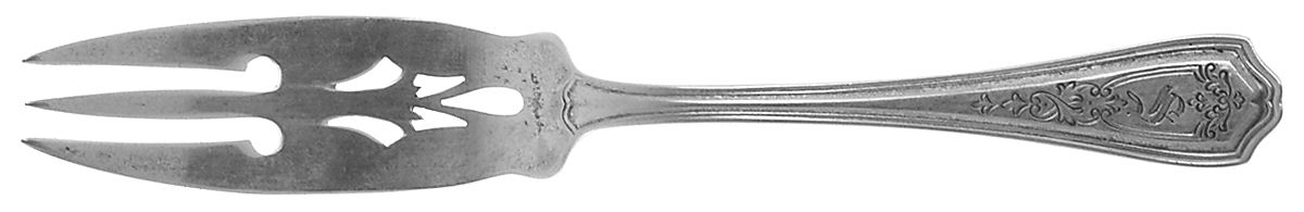 Hepplewhite-Chased (Sterling, 1907) Lemon Fork by Reed & Barton-1