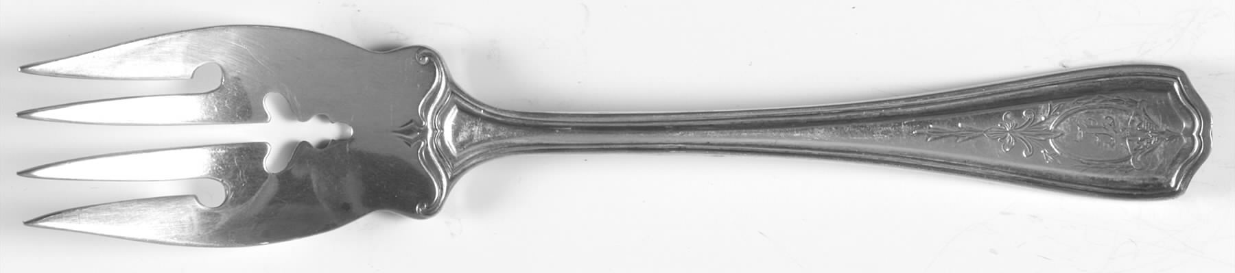 Hepplewhite-Engrv (Sterling, 1907, No Monos) Individual Salad Fork by Reed & Barton-1