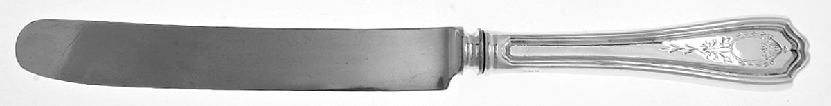 Hepplewhite-Engrv (Sterling, 1907, No Monos) Old French Hollow Knife with Bolster by Reed & Barton-1