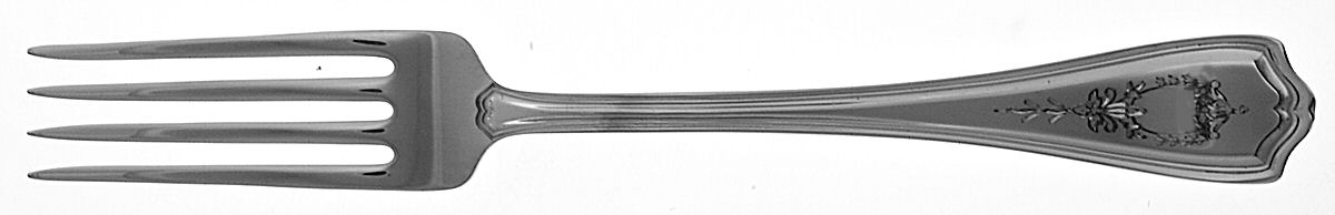 Hepplewhite-Engrv (Sterling, 1907, No Monos) Fork by Reed & Barton-1