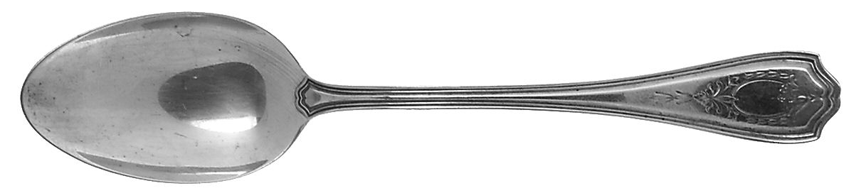 Hepplewhite-Engrv (Sterling, 1907, No Monos) Tablespoon (Serving Spoon) by Reed & Barton-1
