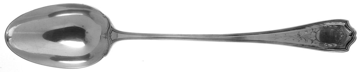 Hepplewhite-Engrv (Sterling, 1907, No Monos) Gravy/Dressing Spoon with Button by Reed & Barton-1