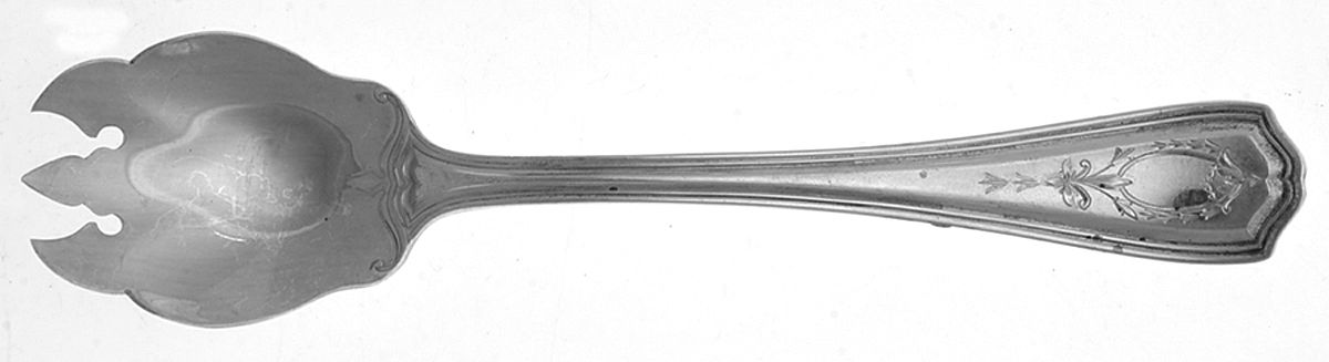 Hepplewhite-Engrv (Sterling, 1907, No Monos) Ice Cream Fork by Reed & Barton-1