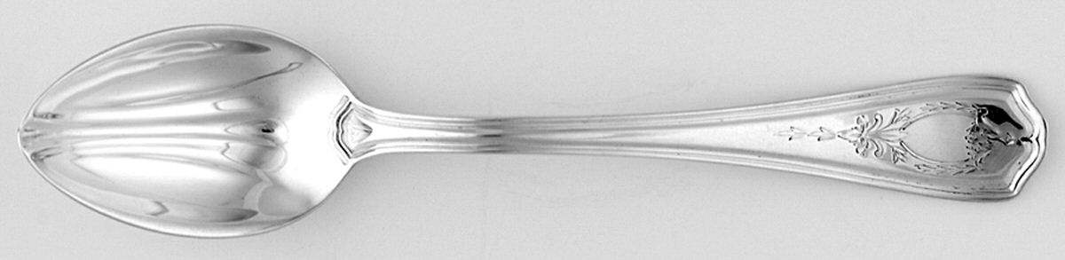 Hepplewhite-Engrv (Sterling, 1907, No Monos) Fruit/Orange Spoon by Reed & Barton-1