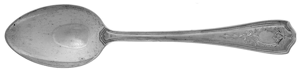 Hepplewhite-Engrv (Sterling, 1907, No Monos) Teaspoon by Reed & Barton-1