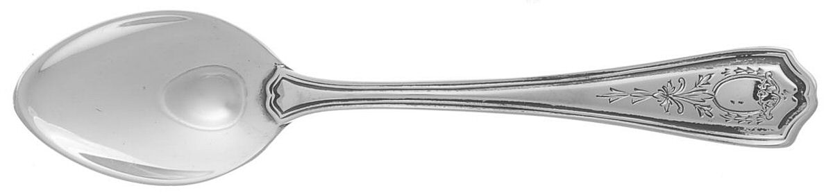 Hepplewhite-Engrv (Sterling, 1907, No Monos) Demitasse Spoon by Reed & Barton-1