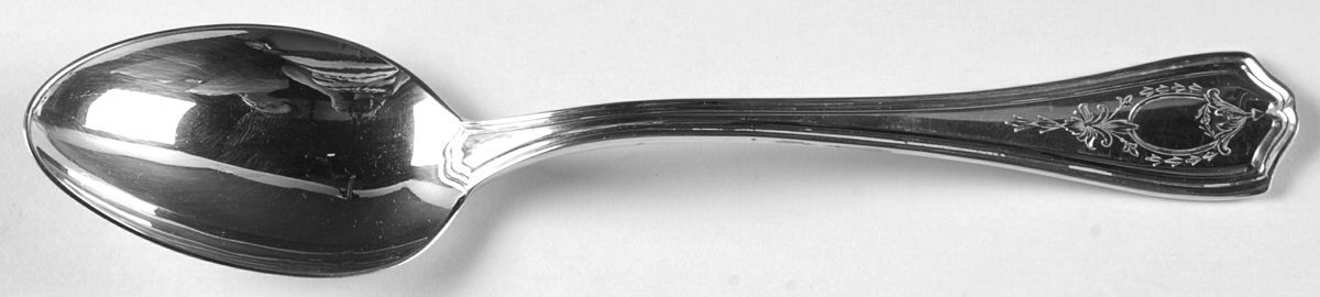 Hepplewhite-Engrv (Sterling, 1907, No Monos) Dessert/Oval Soup Spoon by Reed & Barton-1