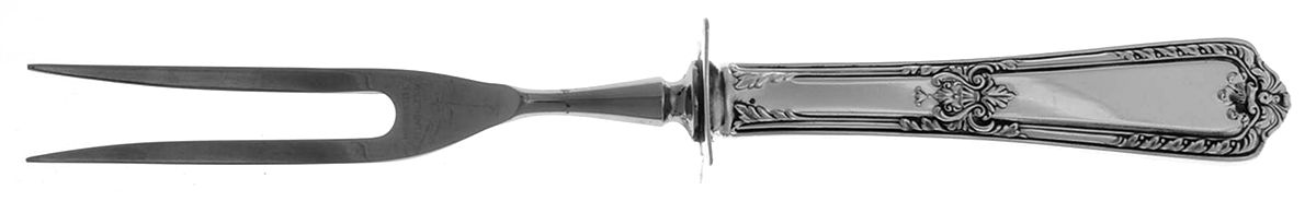 Heritage (Sterling, 1924) Small Carving Fork W/Sterling Guard by Reed & Barton-1