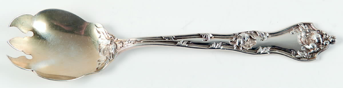 Intaglio (Sterling, 1905, Eagle-R-Lion) Small Ice Cream Fork by Reed & Barton-1