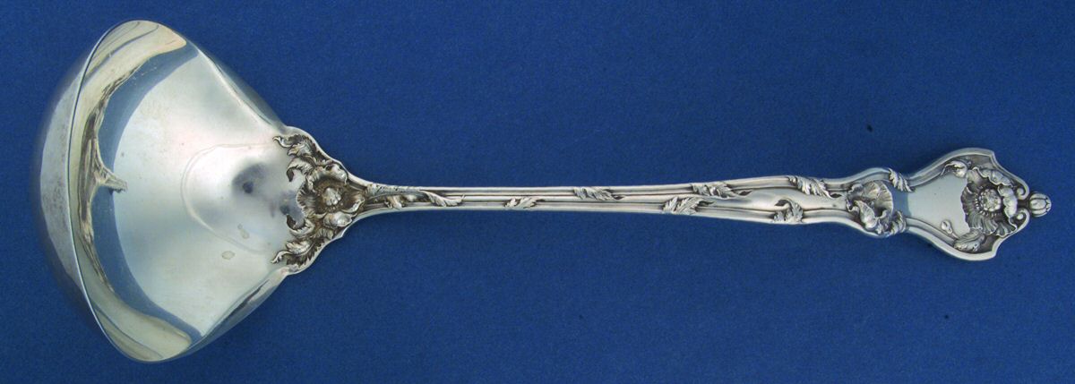 Intaglio (Sterling, 1905, Eagle-R-Lion) Large Solid Soup Ladle by Reed & Barton-1