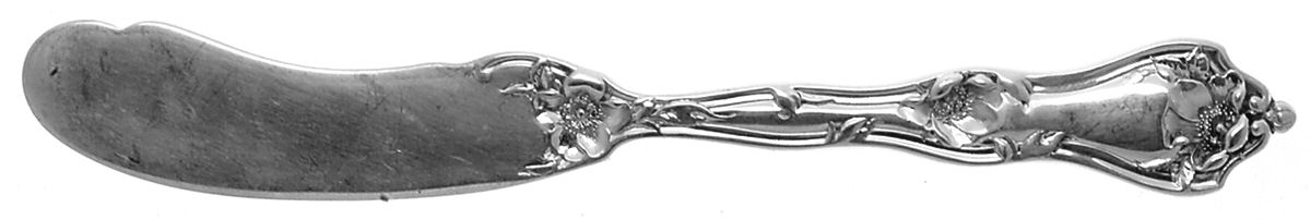 Intaglio (Sterling, 1905, Eagle-R-Lion) Flat Handle Butter Spreader by Reed & Barton-1