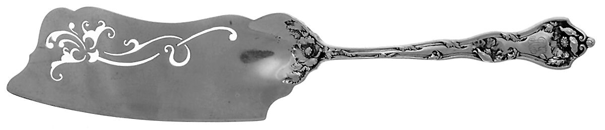 Intaglio (Sterling, 1905, Eagle-R-Lion) Large Solid Ice Cream Slicer by Reed & Barton-1