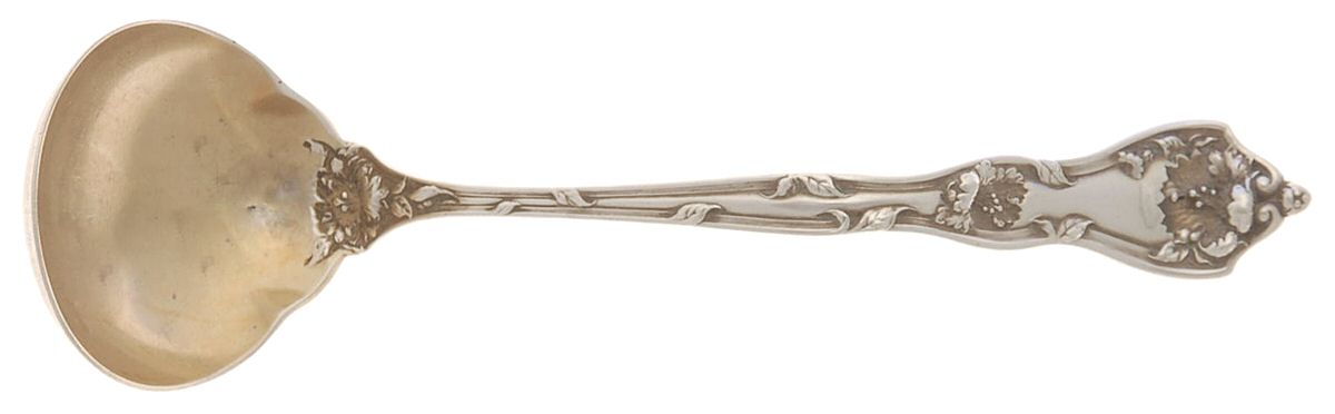 Intaglio (Sterling, 1905, Eagle-R-Lion) Solid Piece Cream Ladle by Reed & Barton-1