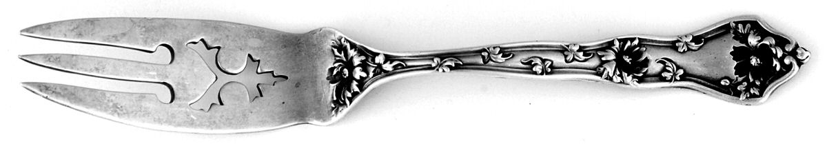 Intaglio (Sterling, 1905, Eagle-R-Lion) Lemon Fork by Reed & Barton-1