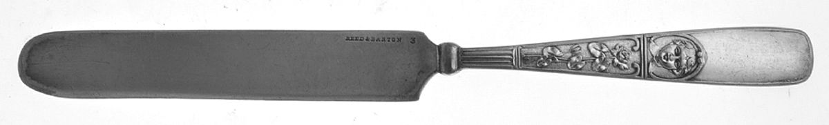 Italian (Silverplate, 1885) Youth Knife, Solid Piece by Reed & Barton-1