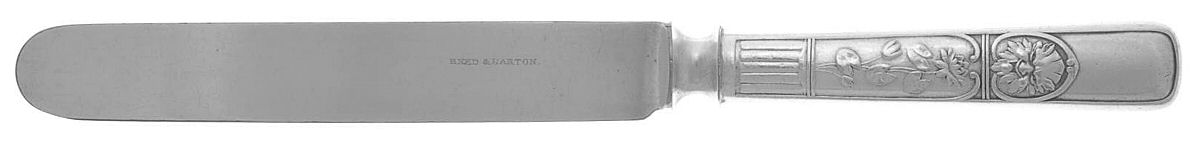 Italian (Silverplate, 1885) Blunt Hollow Knife with Bolster by Reed & Barton-1