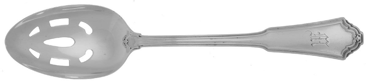Jacobean (Sterling, No Monograms) Pierced Tablespoon (Serving Spoon) by Reed & Barton-1