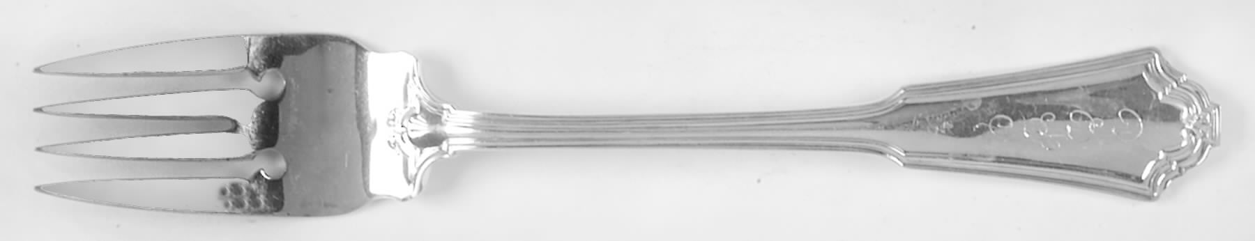 Jacobean (Sterling, No Monograms) Individual Solid Fish Fork by Reed & Barton-1