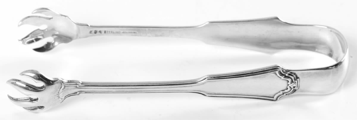 Jacobean (Sterling, No Monograms) Large Sugar Tongs by Reed & Barton-1
