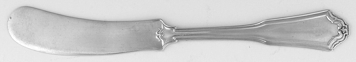 Jacobean (Sterling, No Monograms) Flat Handle Butter Spreader by Reed & Barton-1