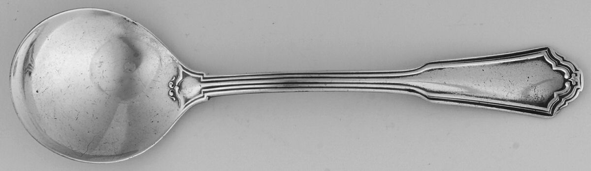 Jacobean (Sterling, No Monograms) Round Bowl Soup Spoon (Bouillon) by Reed & Barton-1