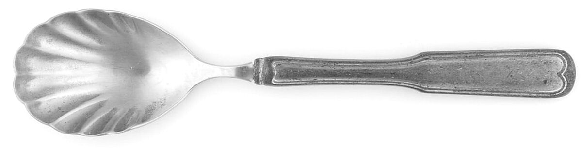 Jamestown (Pewter) Sugar Shell Spoon by Reed & Barton-1
