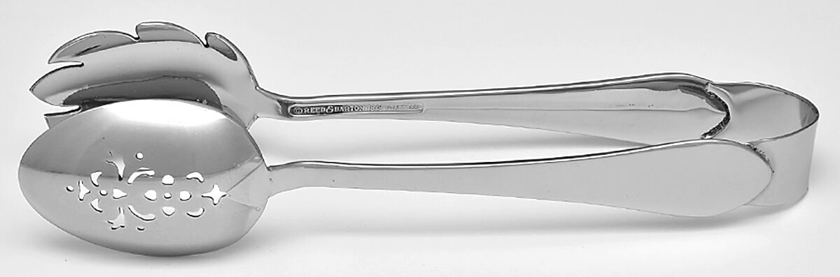 Jamestown (Stainless) Ice Serving Tongs Large HC by Reed & Barton-1