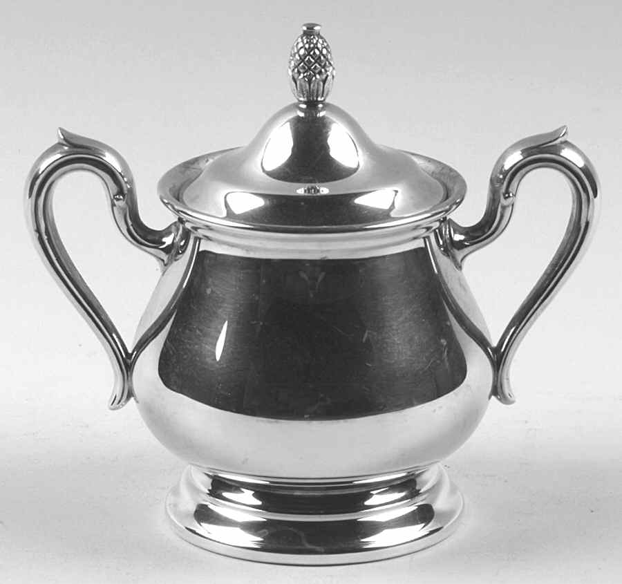 Jamestown (Silverplate, Hollowware) Sugar Bowl & Lid by Reed & Barton-1