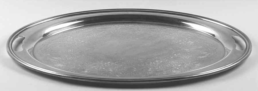 Jamestown (Silverplate, Hollowware) Large Silverplate Waiter Tray by Reed & Barton-1