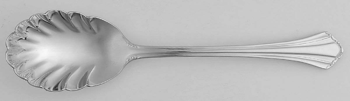 Julienne (Stainless) Sugar Shell Spoon by Reed & Barton-1